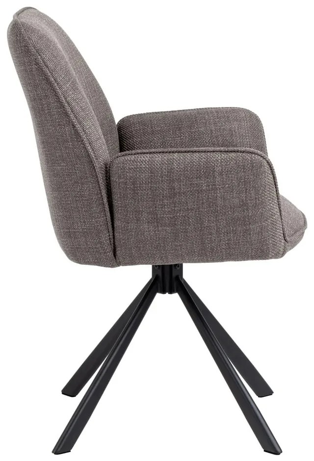 Set di sedie da pranzo grigio chiaro in imbottito con braccioli 2 pz Glenda – Actona