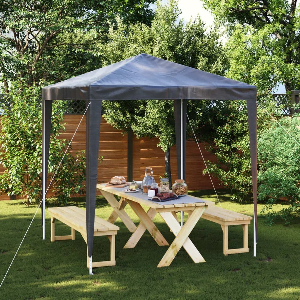 Gazebo Per Feste Professionale 2x2 M Antracite /