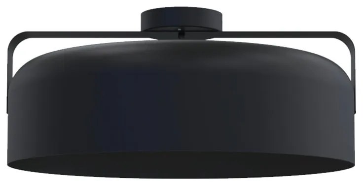 Plafoniera moderno Hug Ø 40 cm nero IP20, 1XE27