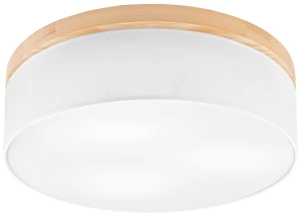 Brilagi - LED Plafoniera BELLADONNA 3xE27/15W/230V bianco/pino