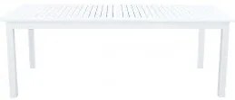 Tavolo Cuba allungabile 220/280 x 100 - Struttura in alluminio verniciato, Bianco
