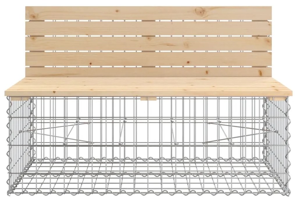 Panca Giardino Design Gabbione 287x71x65,5 cm Massello di Pino