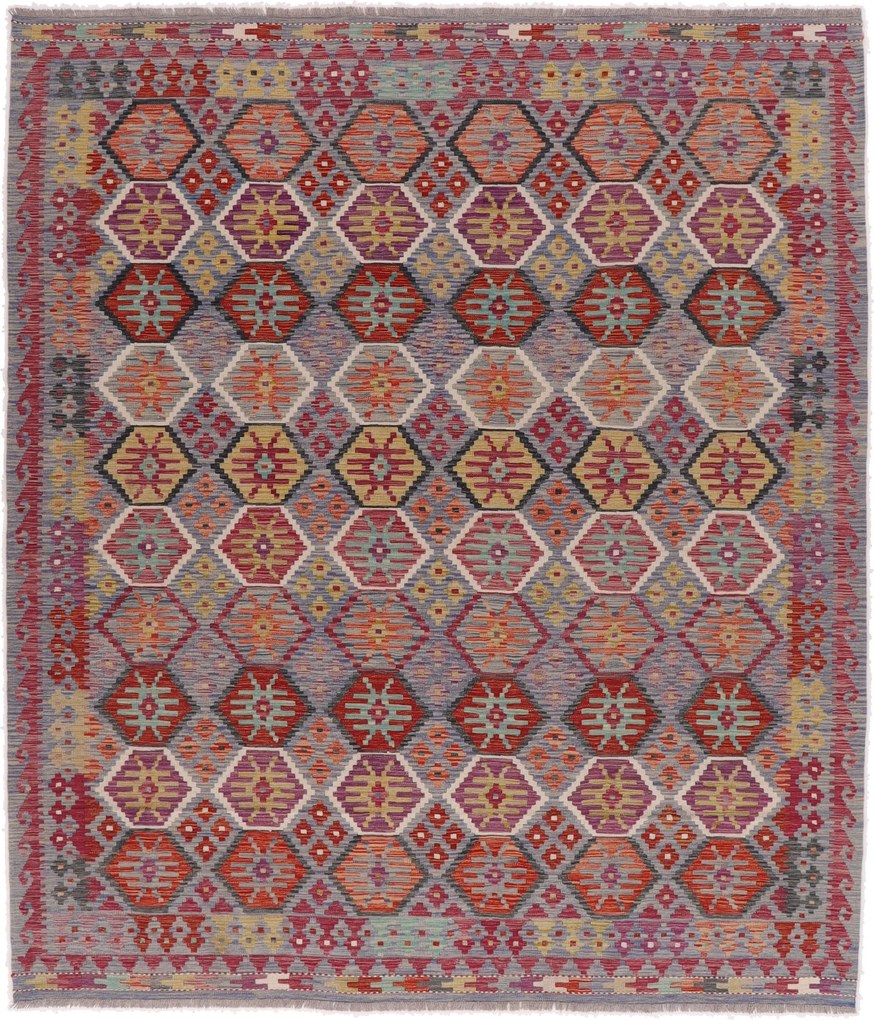 Kilim Tappeto 290 x 260 (Afghanistan) Tessuto A Mano