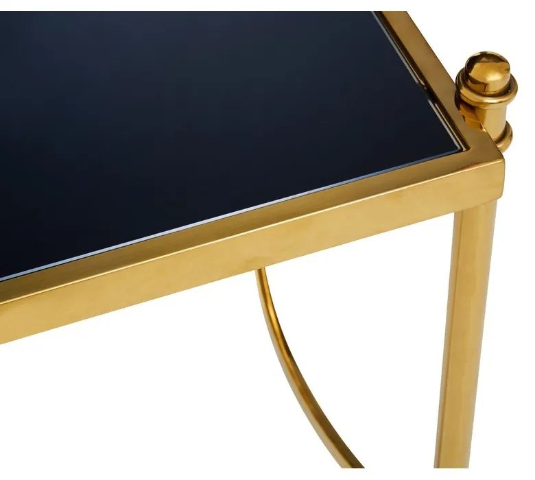 Tavolo contenitore con piano in vetro 50x56 cm Ackley - Premier Housewares