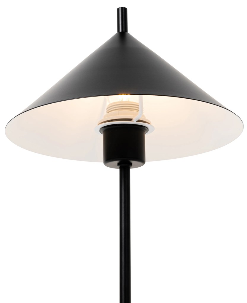 Lampada da tavolo di design nera - Triangolo