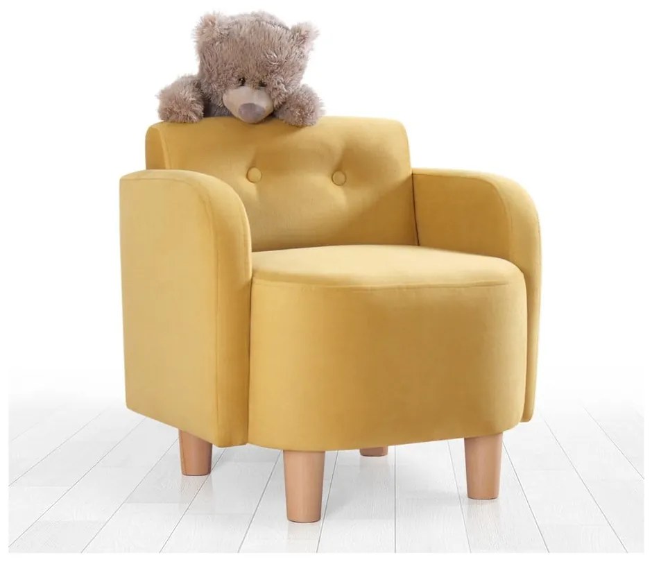 Poltrona gialla per bambini Volie - Artie