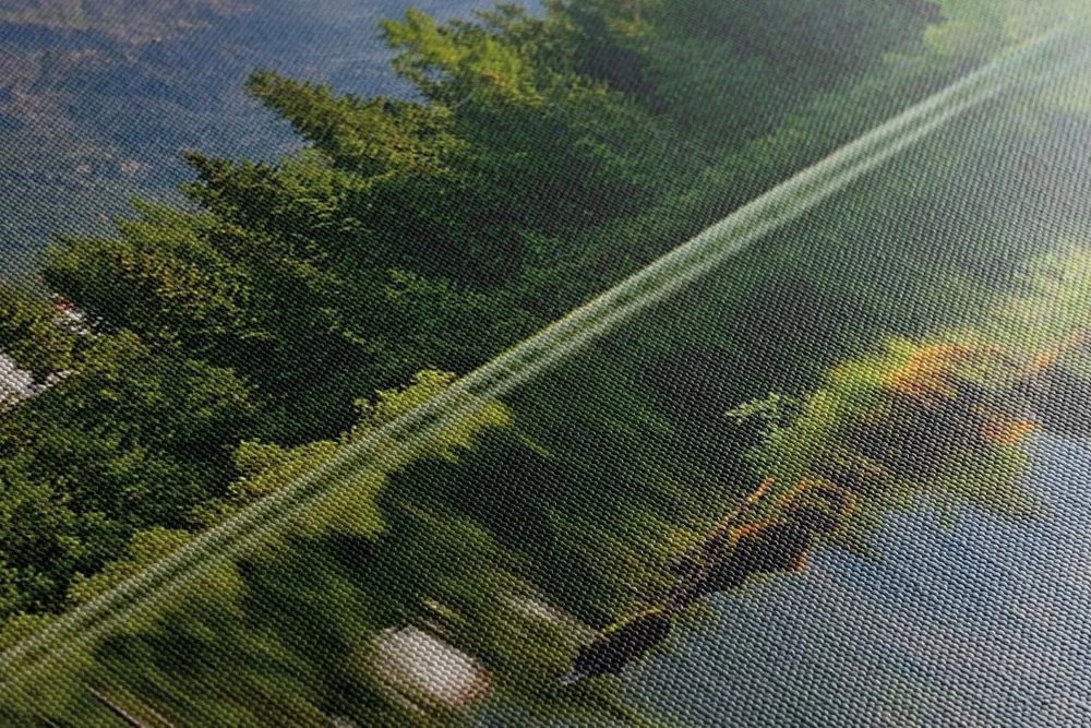 Quadro su tela – Magnifico panorama montano sul lago