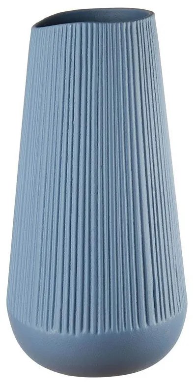 "L'Oca Nera" Vaso alto in ceramica color azzurro