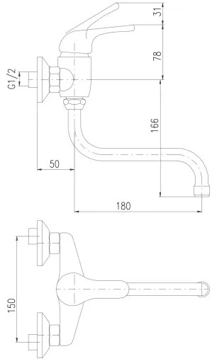 RAV Slezák SAJ001.5/21 - Miscelatore per lavabo JUNIOR rosso/blu/giallo