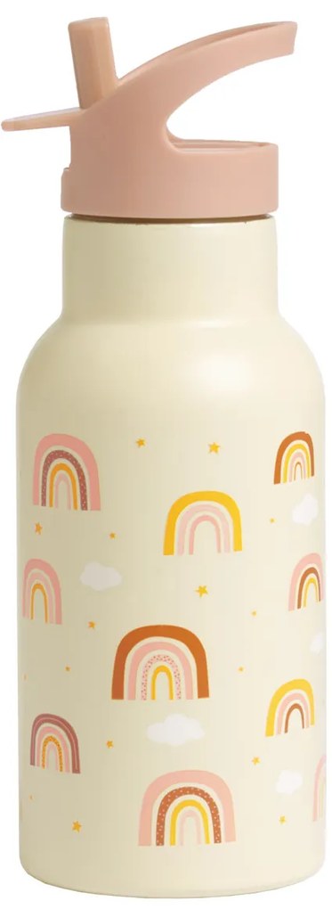 A Little Lovely Company - borraccia in acciaio inox, 350 ml - arcobaleno