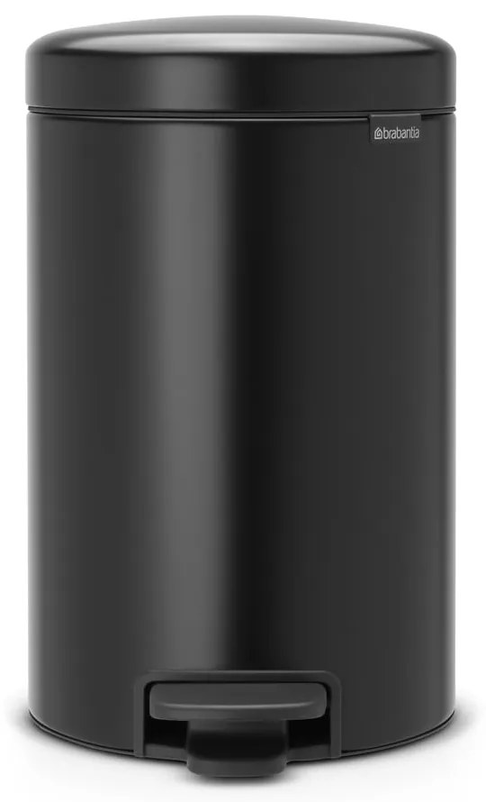 Bidone in acciaio nero opaco 12 l NewIcon - Brabantia