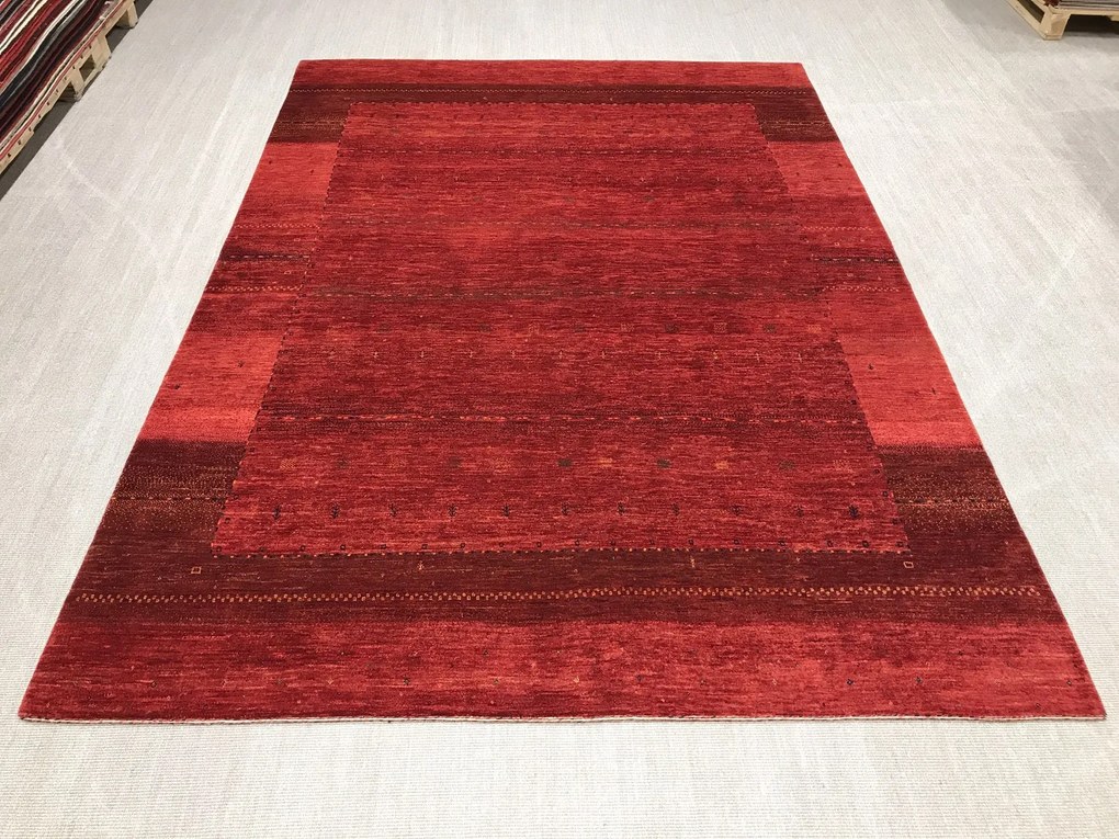 Loribaft Tappeto 380x270 Rosso (Iran) Annodato A Mano