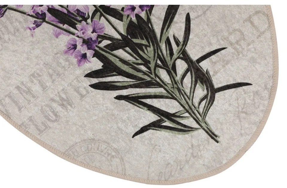 Set di tappetini per il bagno viola/beige 3 pz 60x100 cm Lavender – Foutastic