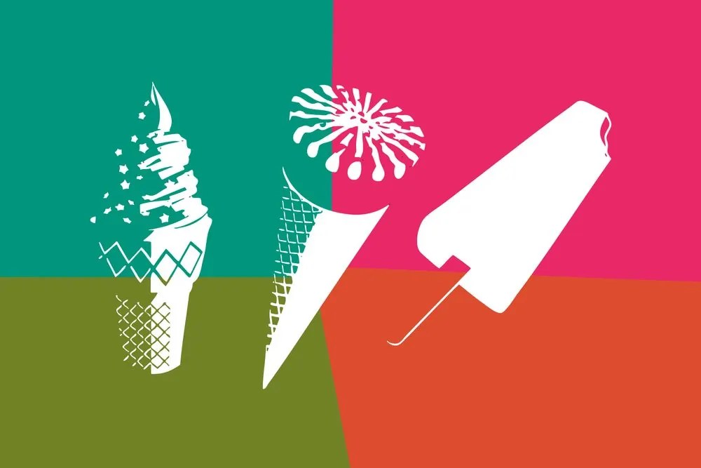 Carta da parati – Gelato pop art