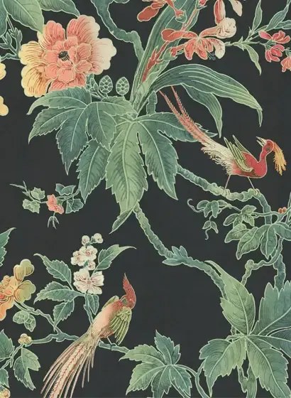 Little Greene Carta da parati Paradise - Nightshade