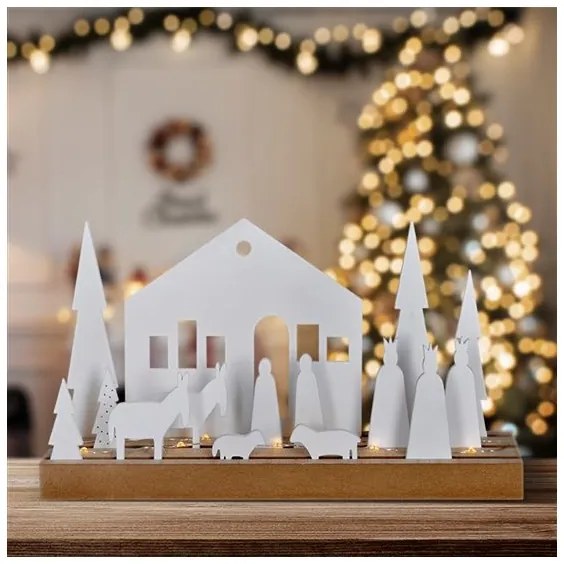 Solight 1V253 - Decorazione natalizia LED LED/2xAAA abete rosso