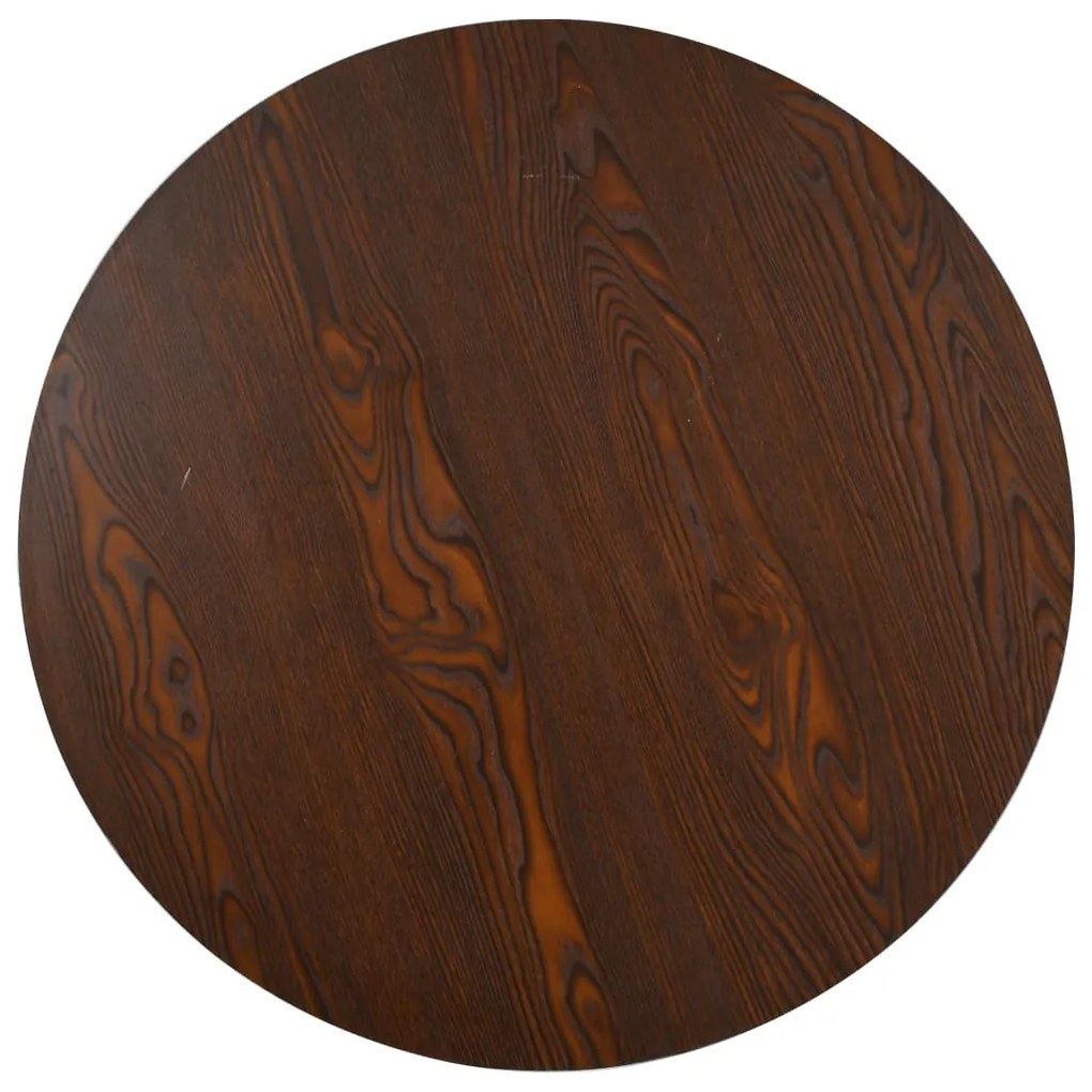 Tavolo da bistrot marrone scuro 80 cm in mdf