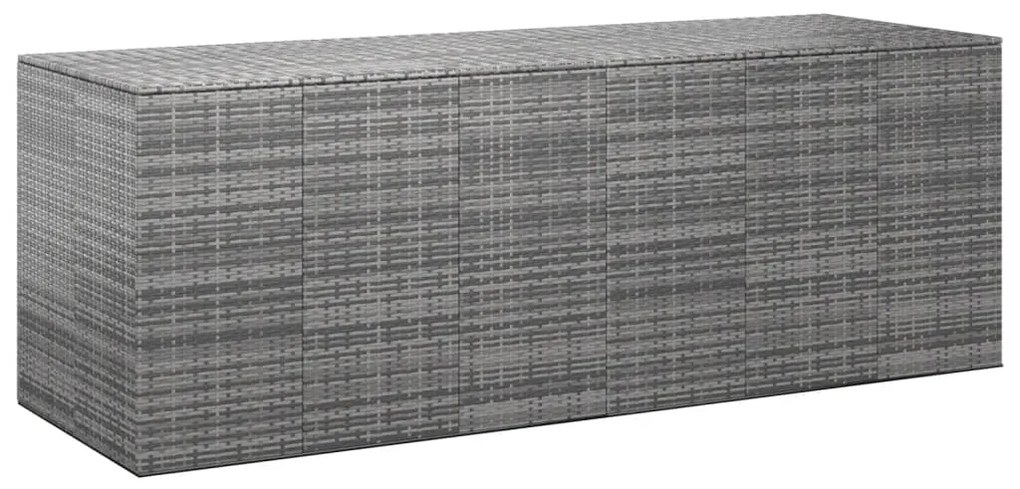 Contenitore Da Giardino İn Rattan Pe 291x100,5x104 Cm Grigio /