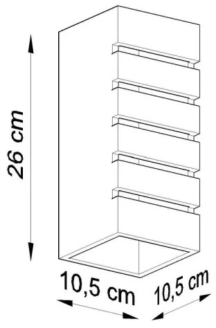 Applique SAMIR 1xE27/60W/230V bianco