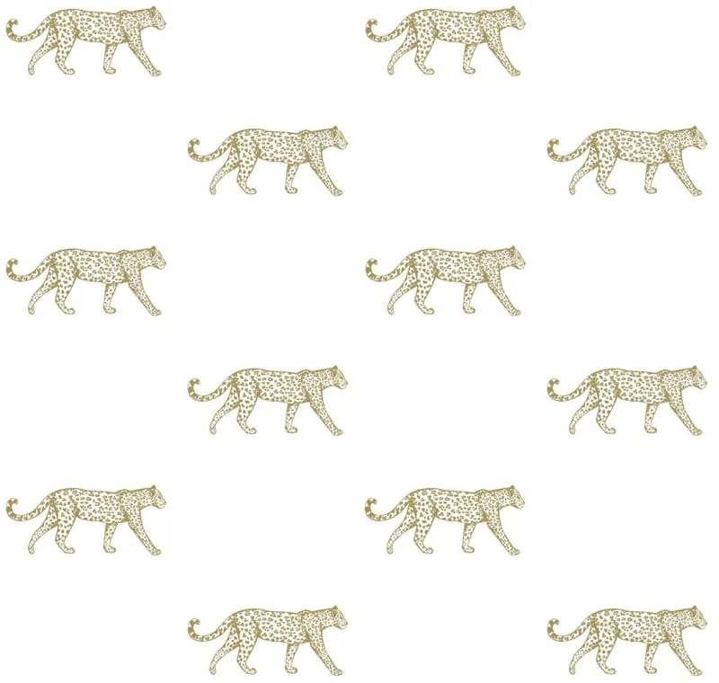 Carta da parati Ghepardo oro, 53 cm x 10.05 m