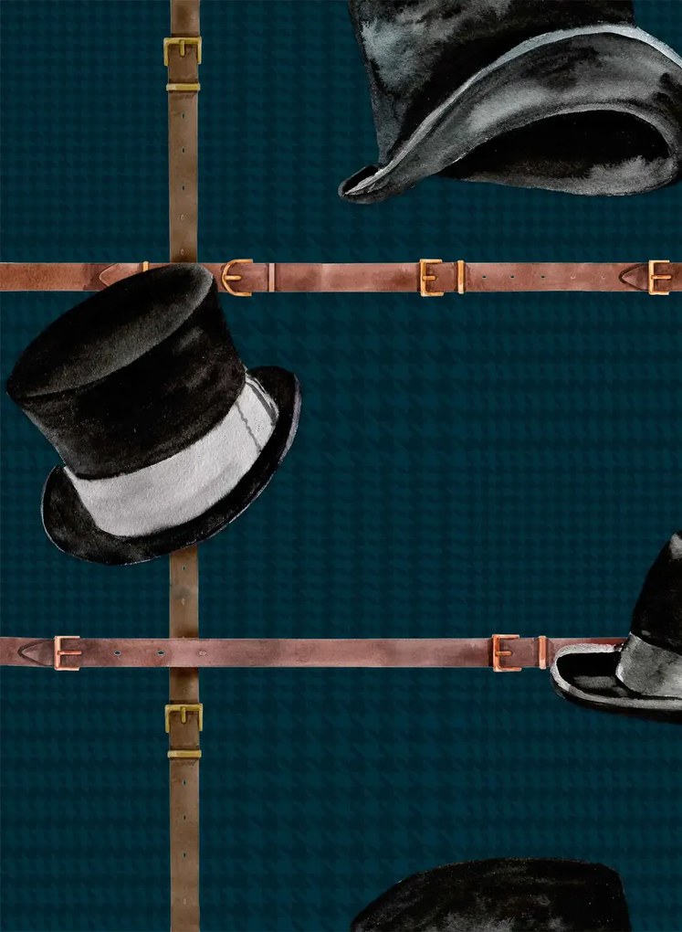 Coordonne Carta da parati Ascot - Noir