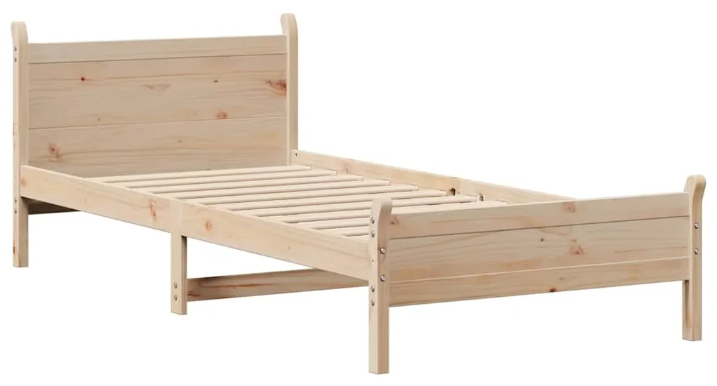 Letto senza materasso 90x190 cm in legno massello di pino