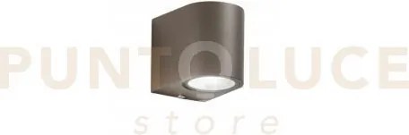 Applique one corten 1 luce attacco gu10 ip54 6,7x9,3x8cm
