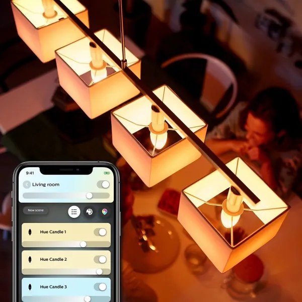 SET 2x Lampadine LED dimmerabile Philips Hue WHITE B39 E14/4W/230V 2200K-6500K