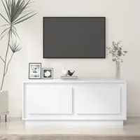 Tavolino da Salotto Bianco 102x50x44 cm in Legno Multistrato 819876