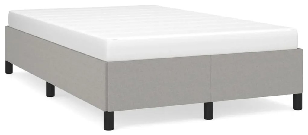 Giroletto Senza Materasso Grigio Chiaro 120x190 Cm İn Tessuto /