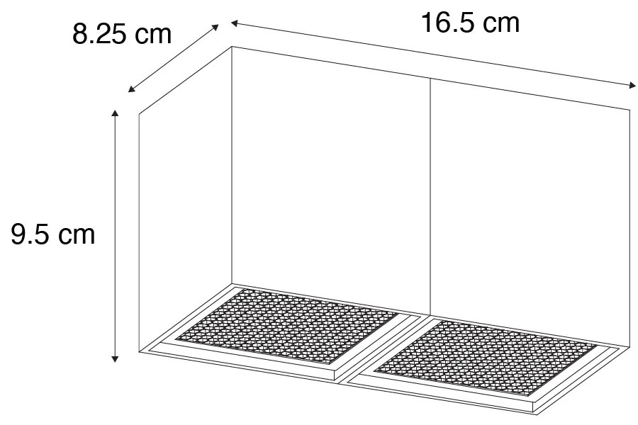 Faretto da soffitto di design oro 2 luci - Qubo Honey