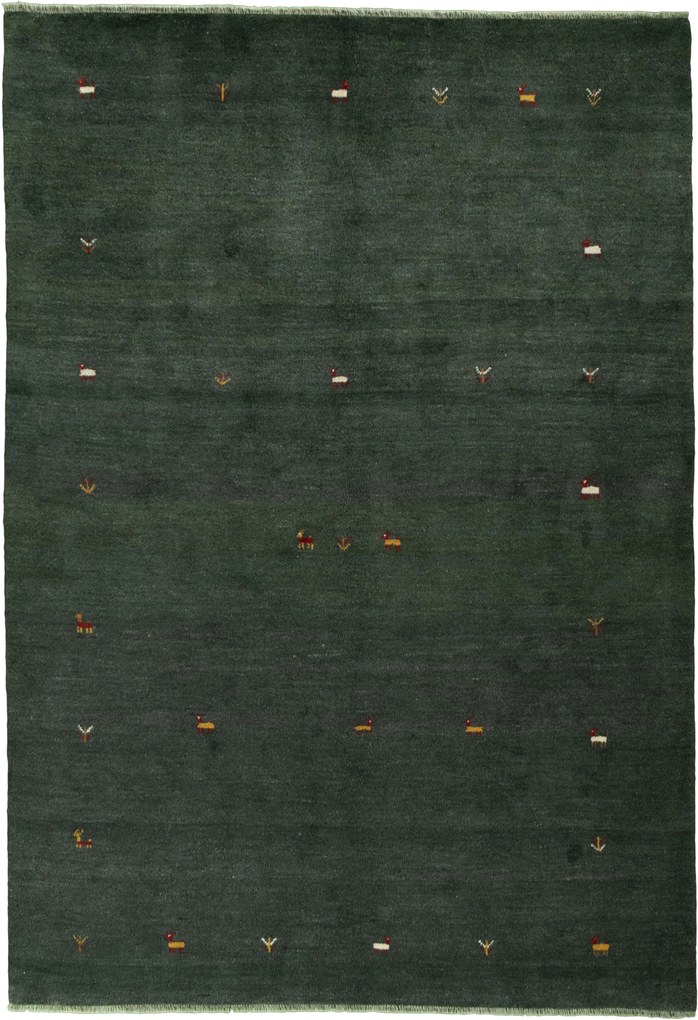 Gabbeh Tappeto persiano 210x290 Verde (Iran) Annodato A Mano