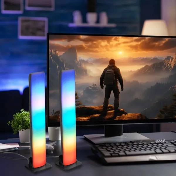 SET 2x LED RGB Lampada da tavolo dimmerabile LED/5W/5V + telecomando