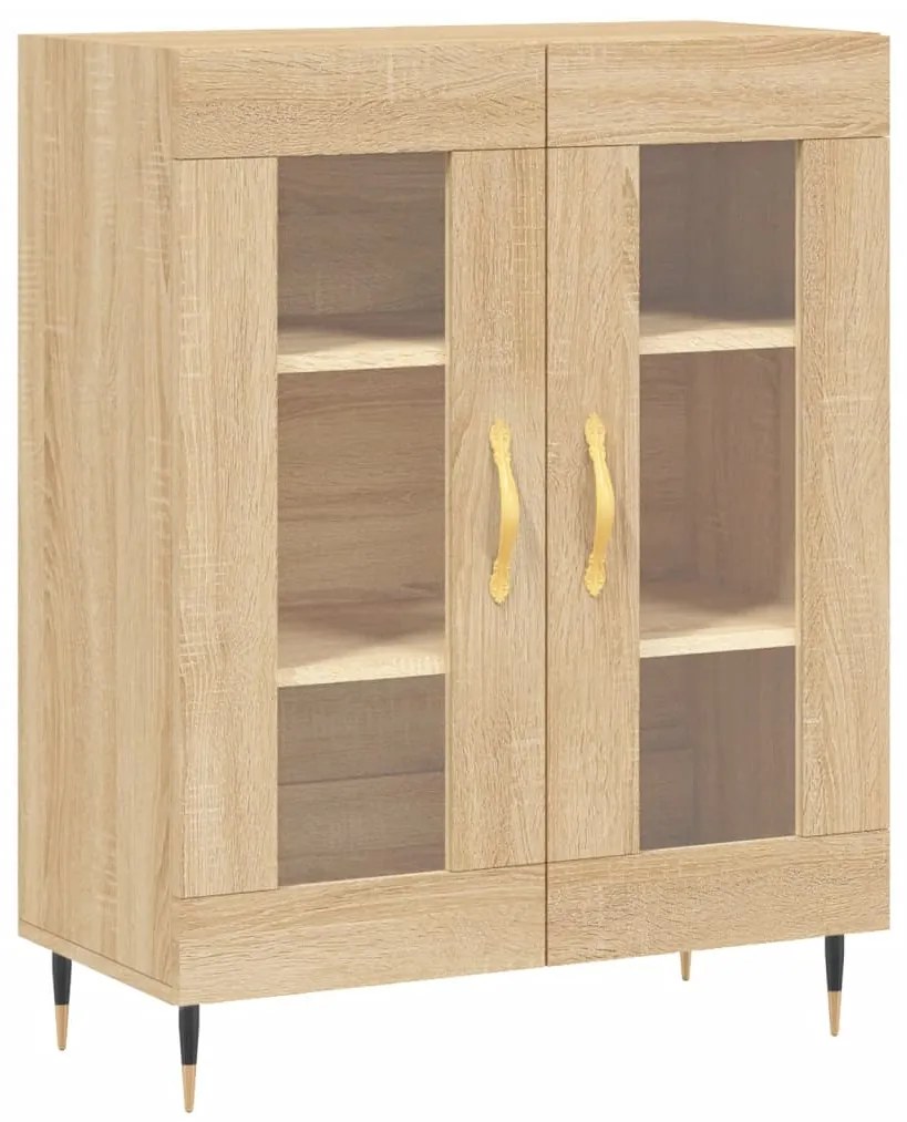 Credenza Rovere Sonoma 69,5x34x90 cm in Legno Multistrato