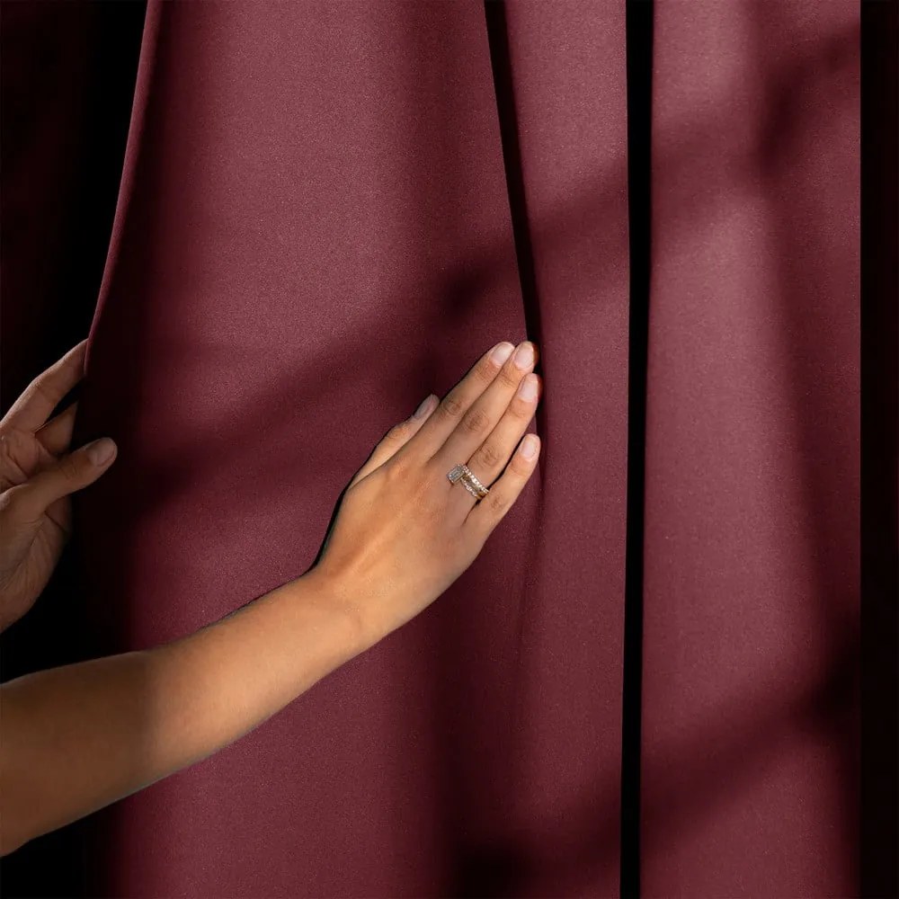 Tenda termoisolante/parzialmente oscurante burgundy 140x245 cm Kierra – Restilo