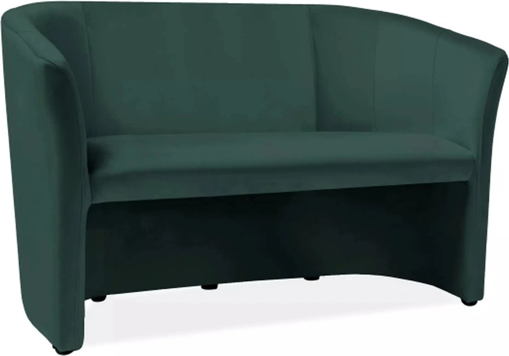 Divano TM-2 Velvet in velluto verde – 126x60x76 cm