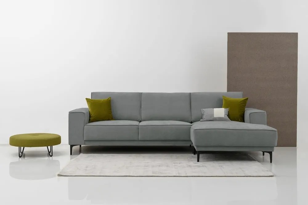 Divano angolare in grigio scuro (con penisola a destra) Copenhagen – Scandic