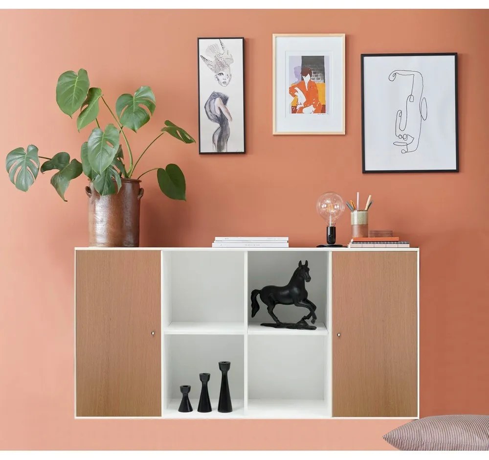 Cassapanca bianca in rovere Hammel , 136 x 69 cm Mistral Kubus - Hammel Furniture