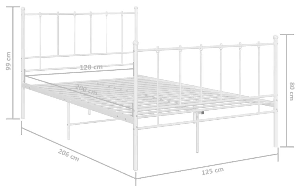 Giroletto Bianco in Metallo 120x200 cm