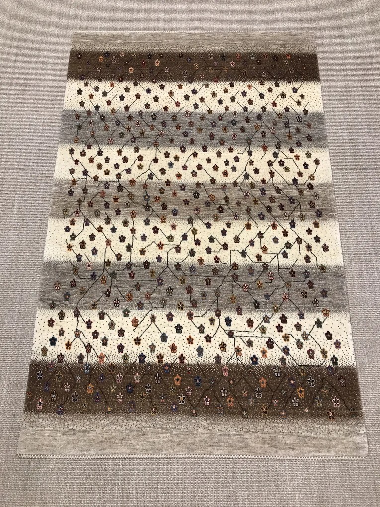 Loribaft Tappeto 120 x 190 Beige (Iran) Annodato A Mano