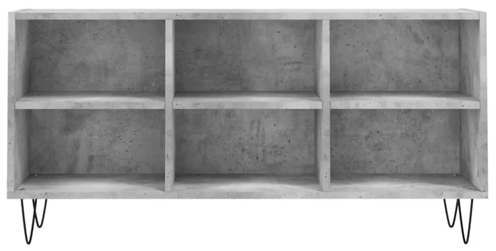 Mobile per tv grigio cemento 103,5x30x50 cm legno multistrato