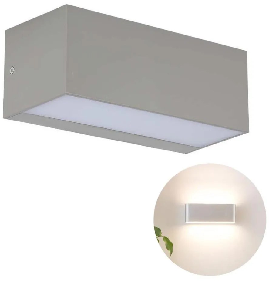 LED Applique da esterno LED/12W/230V 3000K IP65