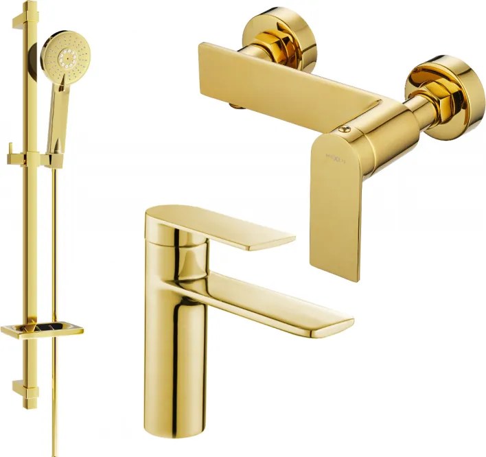 Mexen Zero DQ40 set doccia, oro - 71104DQ40-50