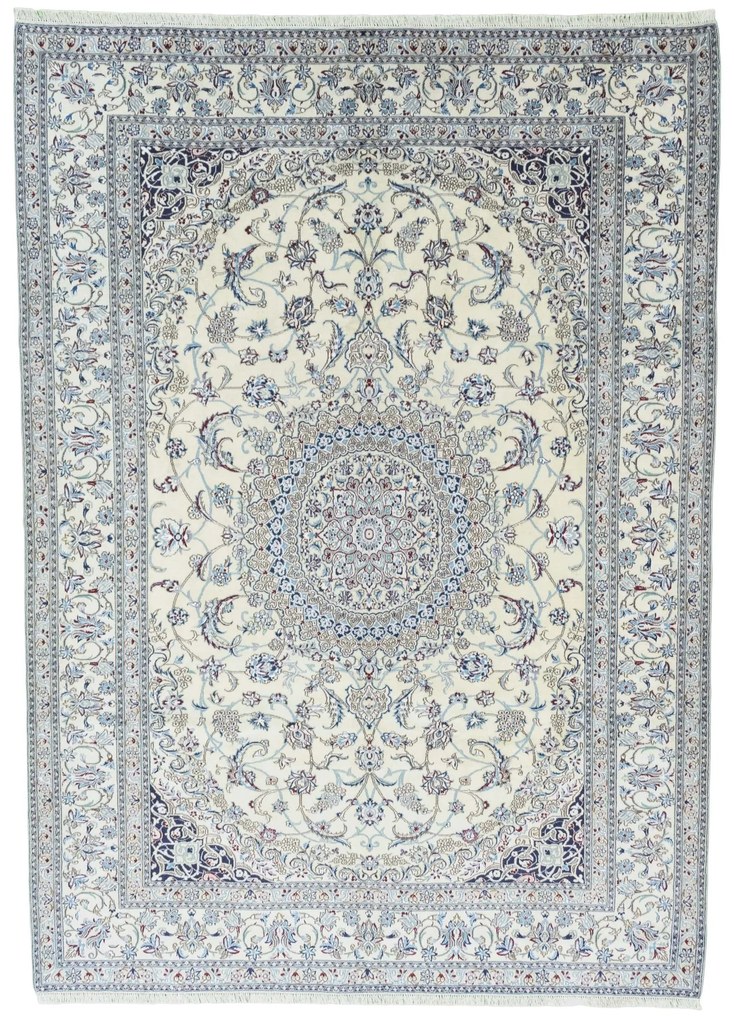 Nain Tappeto persiano 250x350 Beige (Iran) Annodato A Mano