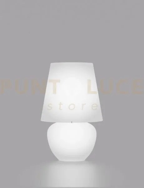 Naxos lampada da tavolo 50 bianco satinato bianco lucido 1 luce att...