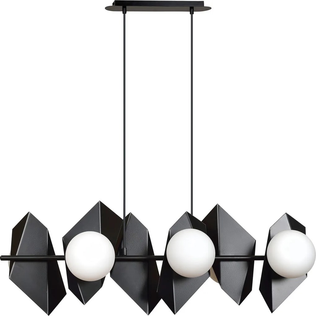 Lampadario a Sospensione DRIFTON 6 BLACK e WHITE Colore Nero