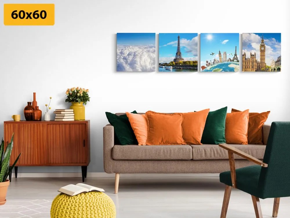 Set di quadri – Monumenti famosi del mondo