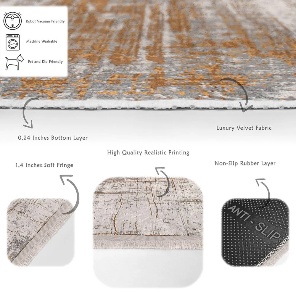 Tappeto beige 160x230 cm - Mila Home