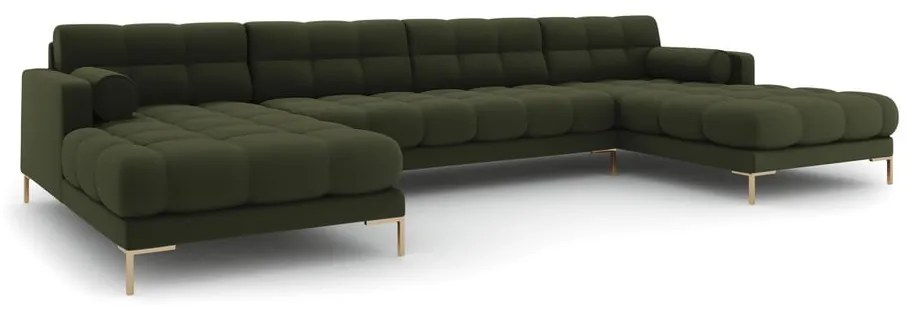 Divano a U angolare verde Bali - Cosmopolitan Design
