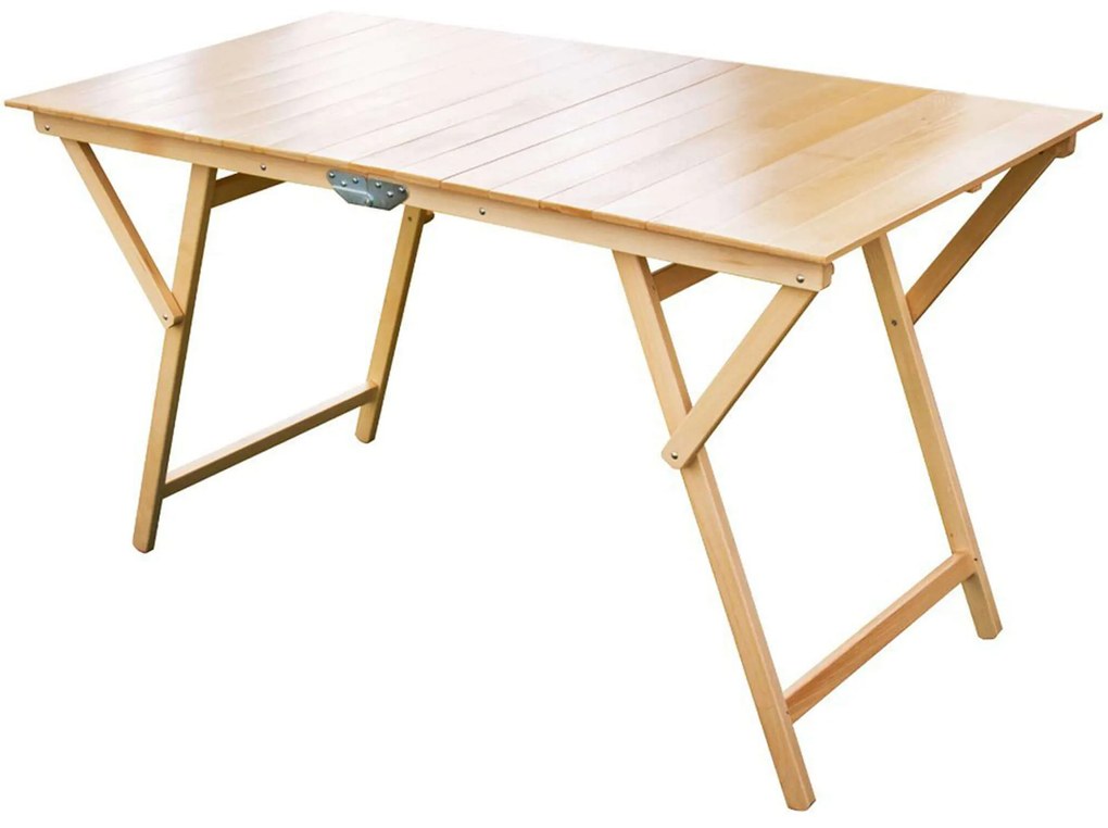 tavolo da giardino pieghevole salvaspazio in legno